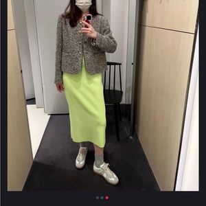 NWT COS knit neon dress